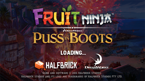 水果忍者穿靴子的猫