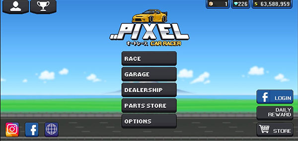 Pixel Car Racer