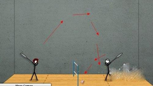 火柴人打羽毛球