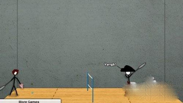 火柴人打羽毛球